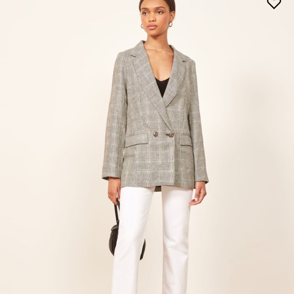 LAST CHANCE! Reformation Valero Houndstooth Blazer Jacket M